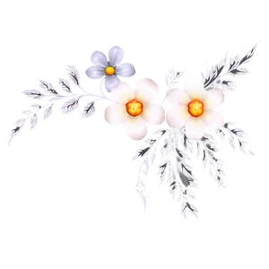 Floral Corner Embellishment Png 23 PNG image