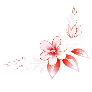 Floral Corner Vector Png 06262024 PNG image