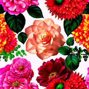 "floral Couture: Stylish Flower PNG" B