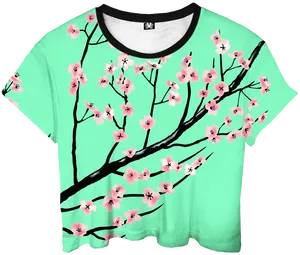 Floral Crop Top Design