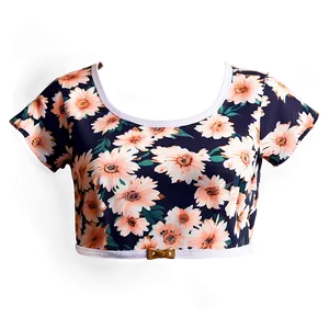 Floral Crop Top PNG 05252024