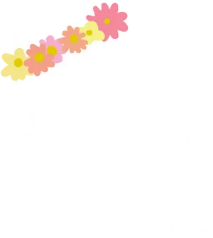 Floral Crowned Ghost Illustration PNG image