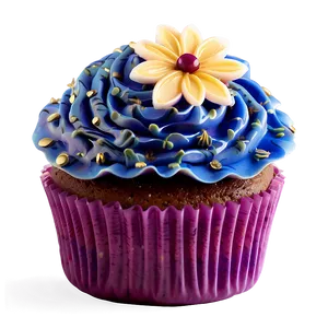 Floral Cupcake PNG 79
