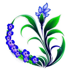 Floral Decal Design Png 92 PNG image