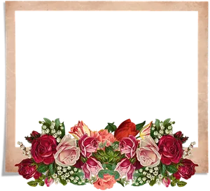 Floral Decorated Frame Border