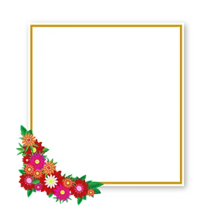 Floral Decorated Frame