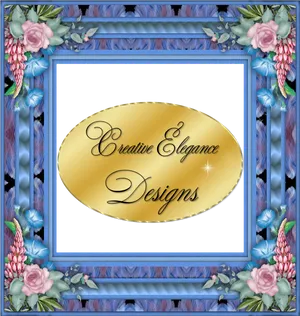 Floral Decorated Photo Frame PNG image