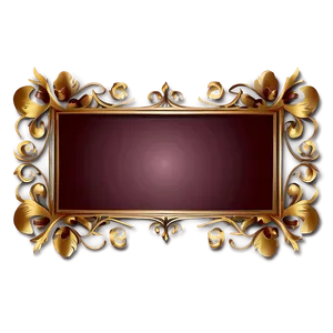 Floral Decorative Frame PNG 06292024 PNG