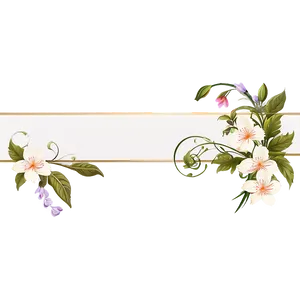 Floral Decorative Frame PNG Wji45 PNG