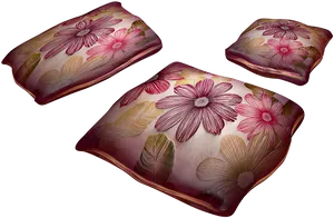 Floral Decorative Pillows PNG image