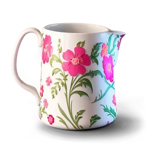 Floral Design Jug PNG Vif55 PNG