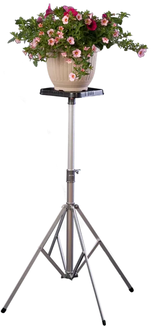 Floral Display On Tripod Stand PNG image