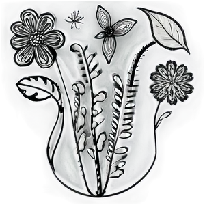 Floral Doodle Png 12 PNG image