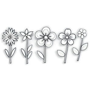 Floral Doodle Png 33 PNG image