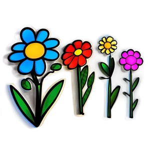 Floral Doodle PNG Pib