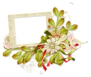 Floral Embellished Photo Frame