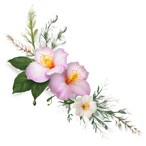 "floral Embrace: Soft Flower PNG" A