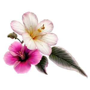 "floral Embrace: Soft Flower PNG" D