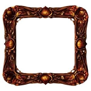 Floral Fancy Frame Png 06132024 PNG image