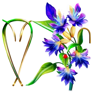"floral Fantasy: Exquisite Flower PNG" B