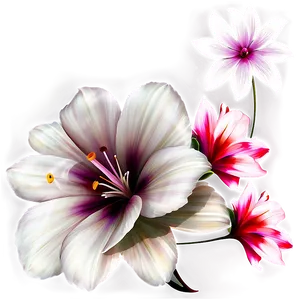 "floral Fantasy: Exquisite Flower PNG" D