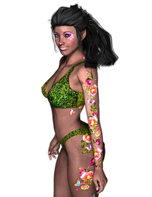 Floral Fantasy3 D Model