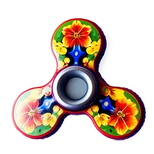 Floral Fidget Spinner PNG Ouo63