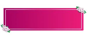Floral Frame Banner Design