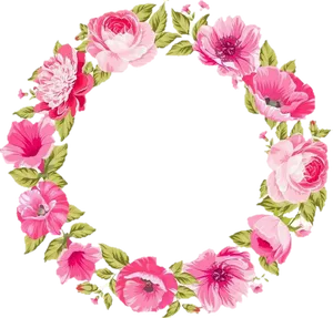 Floral Frame Black Background.jpg PNG image