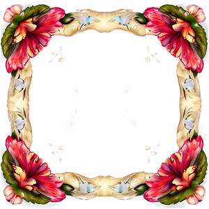 Floral Frame Border PNG 11