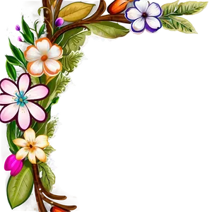 Floral Frame Border Png 42 PNG image