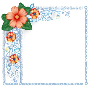 Floral Frame Border PNG 51