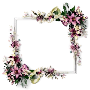 Floral Frame Border PNG Hyc89