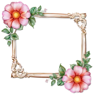 Floral Frame Clipart PNG 05252024 PNG