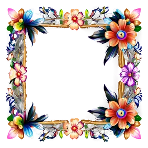 Floral Frame Clipart PNG Gxu PNG