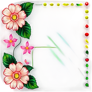 Floral Frame Design PNG 05252024