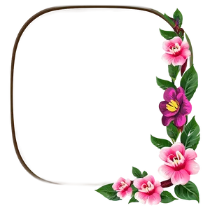 Floral Frame Design Png Lob65 PNG image