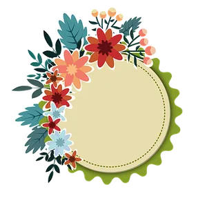 Floral Frame Graphic Design