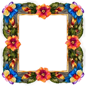 Floral Frame Png 24 PNG image