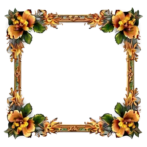 Floral Frame Png 33 PNG image