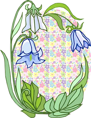 Floral Framewith Pastel Background