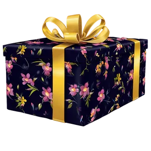 Floral Gift Box PNG Gmf
