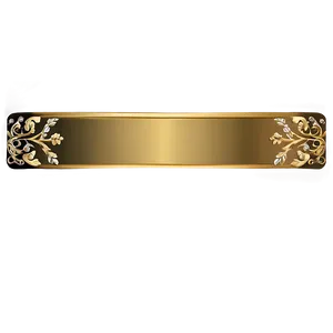 Floral Gold Plate PNG Soh