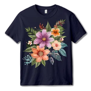 Floral Graphic Tees Design Png 47 PNG image