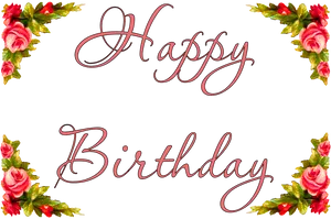 Floral_ Happy_ Birthday_ Card_ Design PNG image