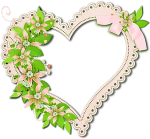 Floral Heart Border Design