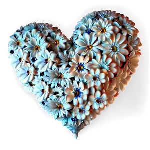 Floral Heart Clipart Decoration PNG 86