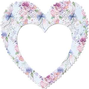 Floral Heart Frame