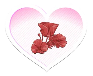 Floral Heart Graphic
