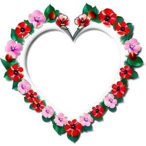 Floral Heart PNG Dii65